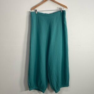Bryn Walker XL Gauzy Cotton Balloon Leg Pants Made in USA NWT